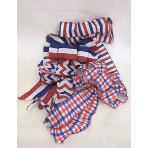 4 Large 4th of July Wreath Bows Decorations Ribbons